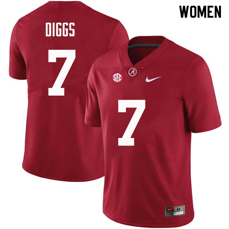 Women #7 Trevon Diggs Alabama Crimson Tide College Football Jerseys Sale-Crimson